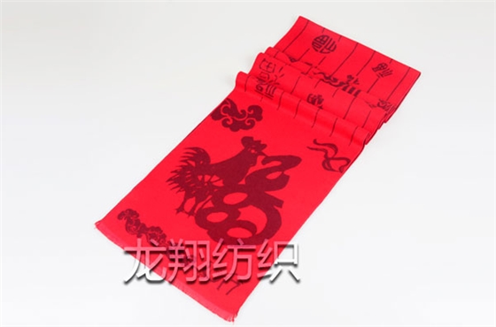 雞年中國紅圍巾